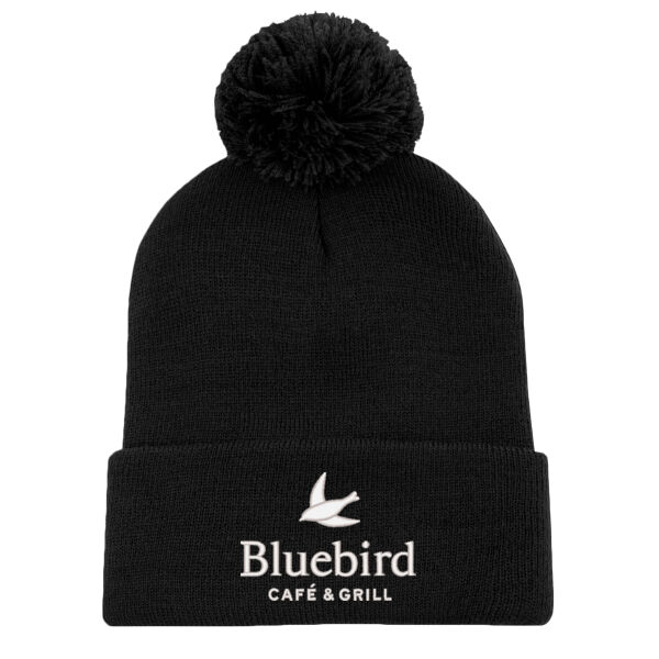 Bluebird Cafe & Grill - ATC  STRIPED CUFF POM POM TOQUE Thumbnail